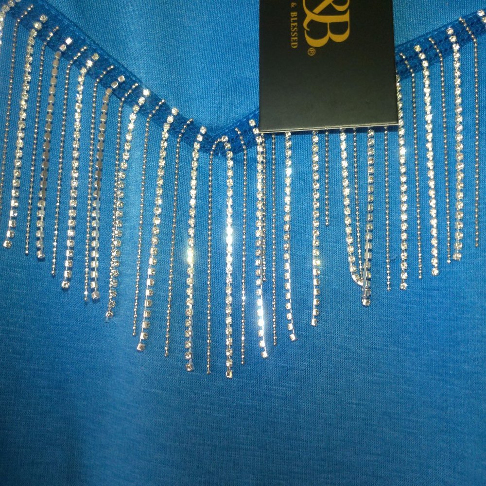 Top rhinestone sweater NWT